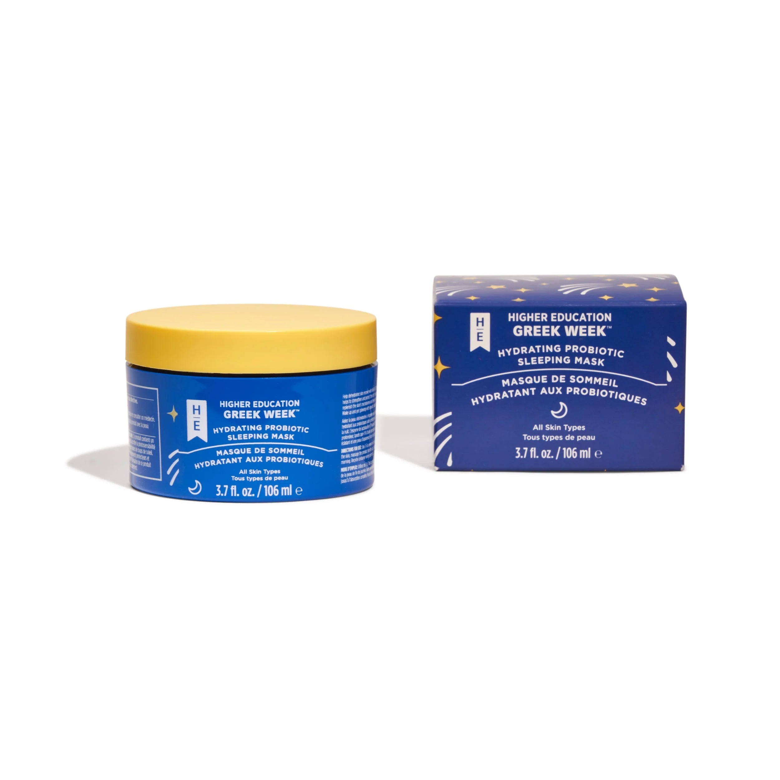 Higher Education Greek Week Hydrating Probiotic Mask