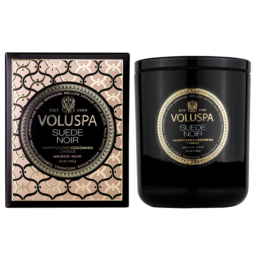 Voluspa Classic Candle - Suede Noir