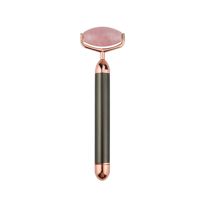 Roll-On Rose Quartz Vibrating Face Roller