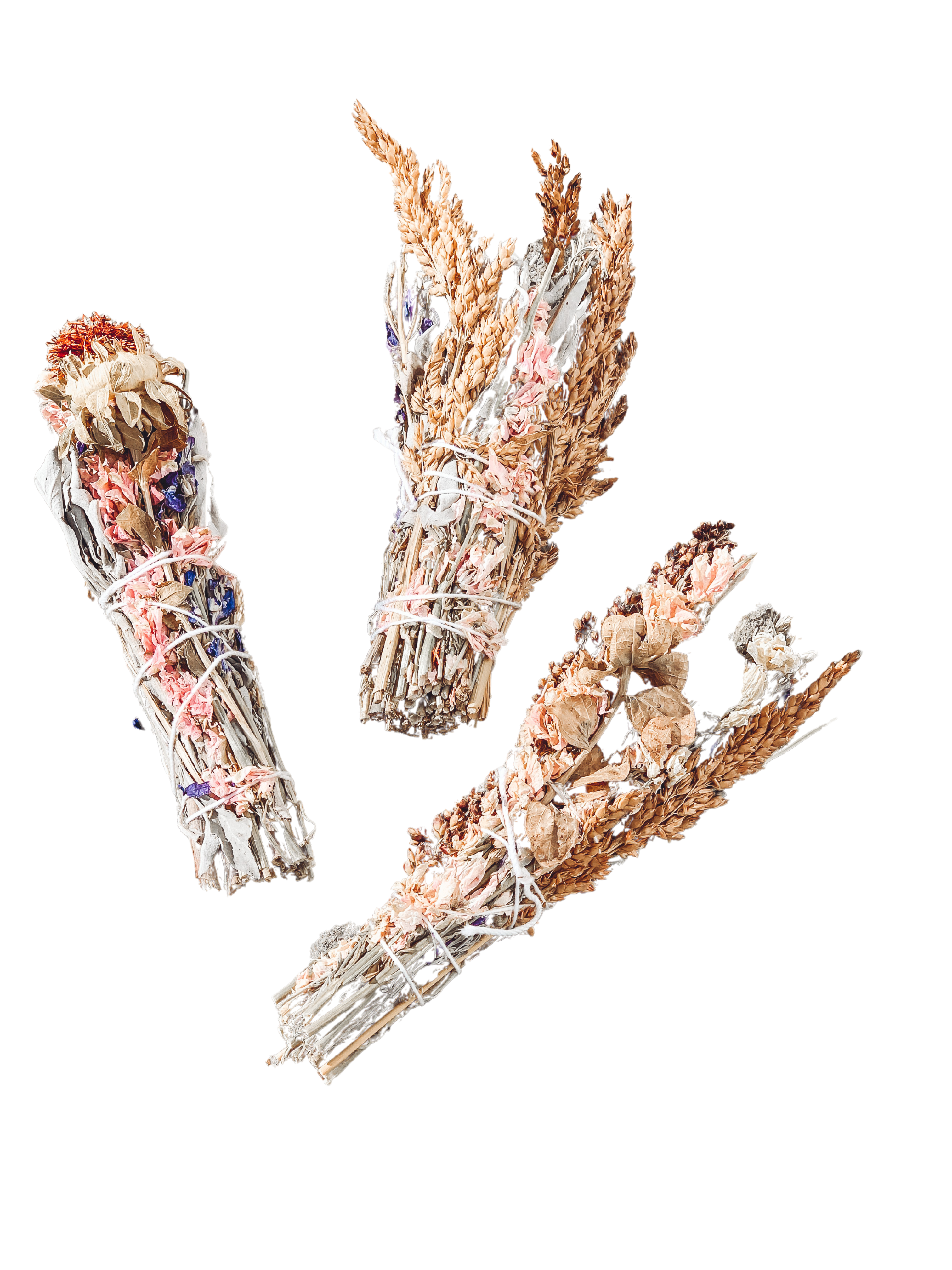 Smudge Sticks - Large White Sage + Flower Smudge Sticks
